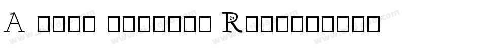 A Year Without Rain字体转换